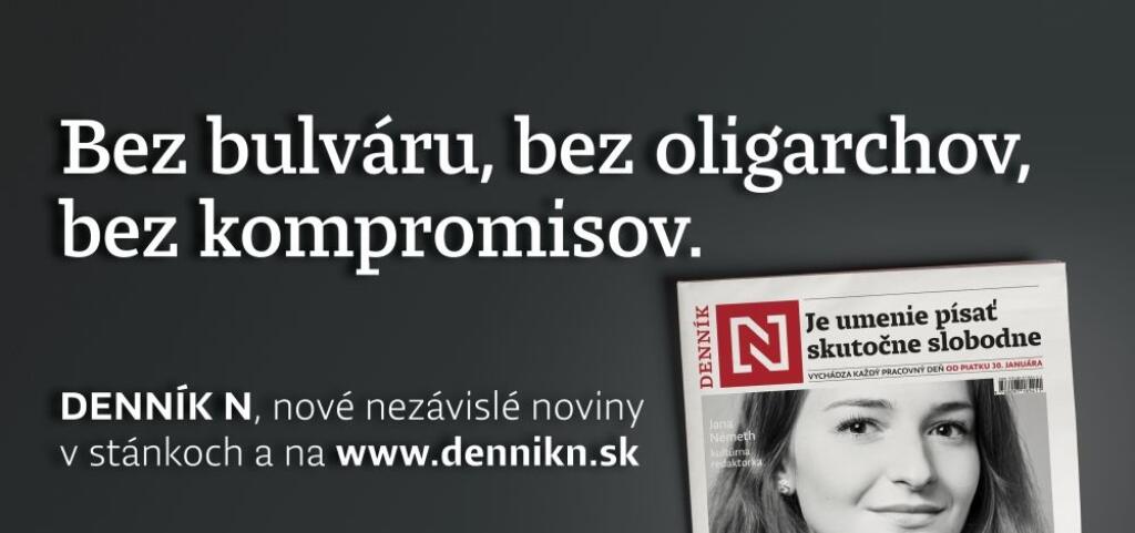 Vizuál štartovacej kampane Denníka N