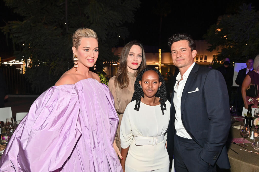 Angelina Jolie, Katy Perry a Orlando Bloom.