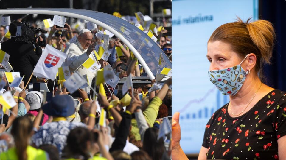 Epidemiologist Henrieta Hudečková expects an increase in cases infected with covid, regardless of the visit of Pope Francis.  However, events with the pope can worsen the epidemiological situation.