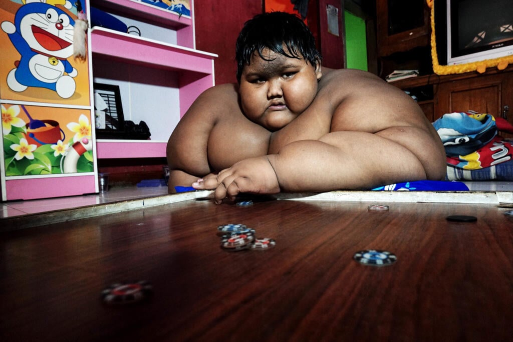 Про толстых детей. Лу Хао – самый толстый ребенок.