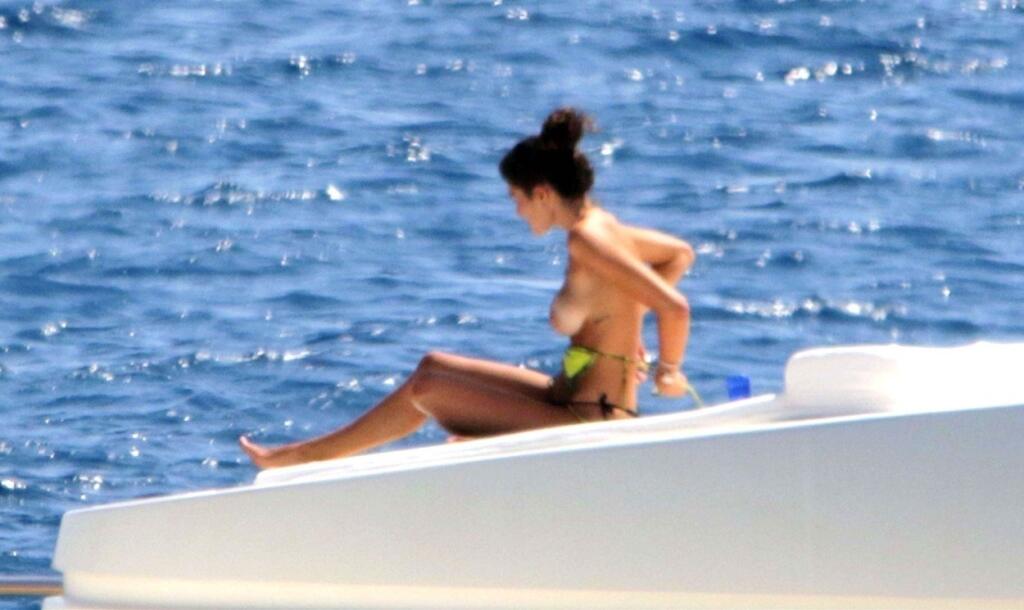 *EXCLUSIVE* Multiple Italian MotoGP World Champion Valentino Rossi with his partner Francesca Sofia Novello spotted on holiday in Formentera.