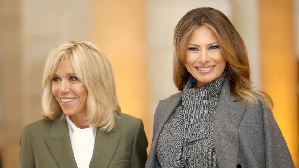 Brigitte Macron a Melania Trump