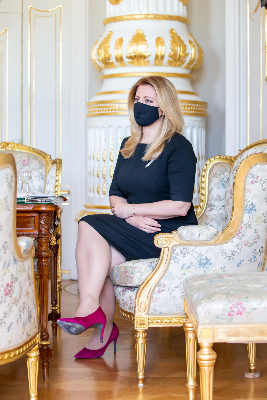 Na snímke je Zuzana Čaputová v Prezidentskom paláci v Bratislave.
