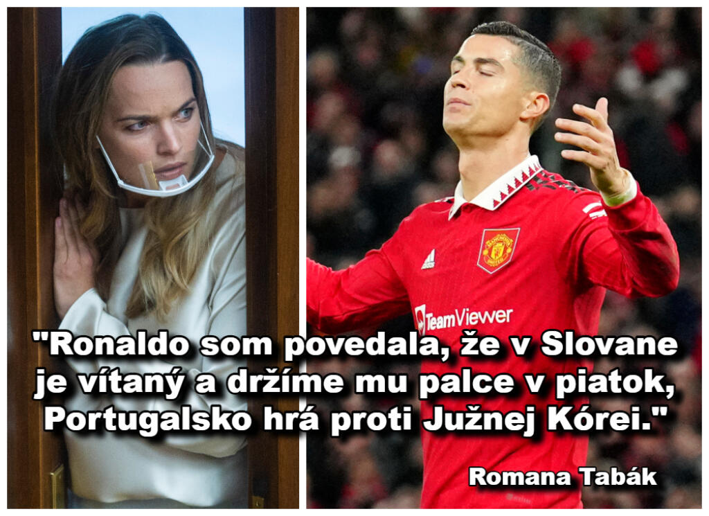 Romana Tabák a jej odkaz Ronaldovi.