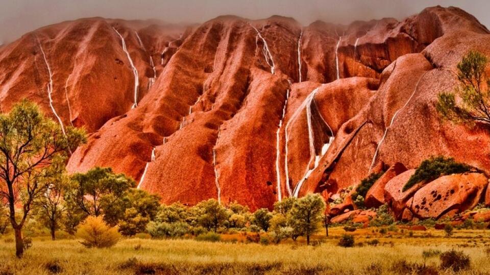 Uluru v Austrálii