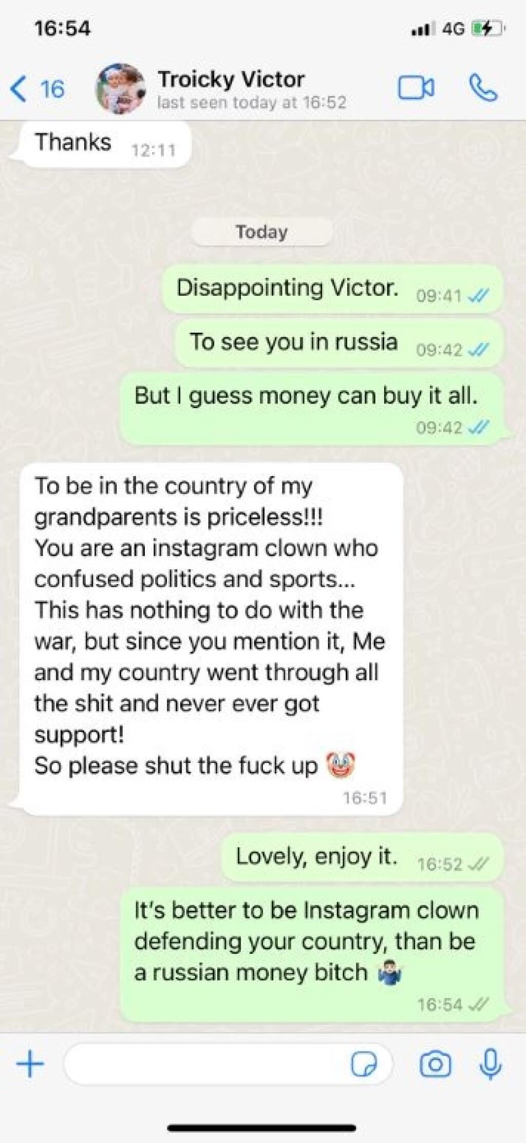 Stachovskij zverejnil komunikáciu so srbskými tenistami na svojom Twittri.