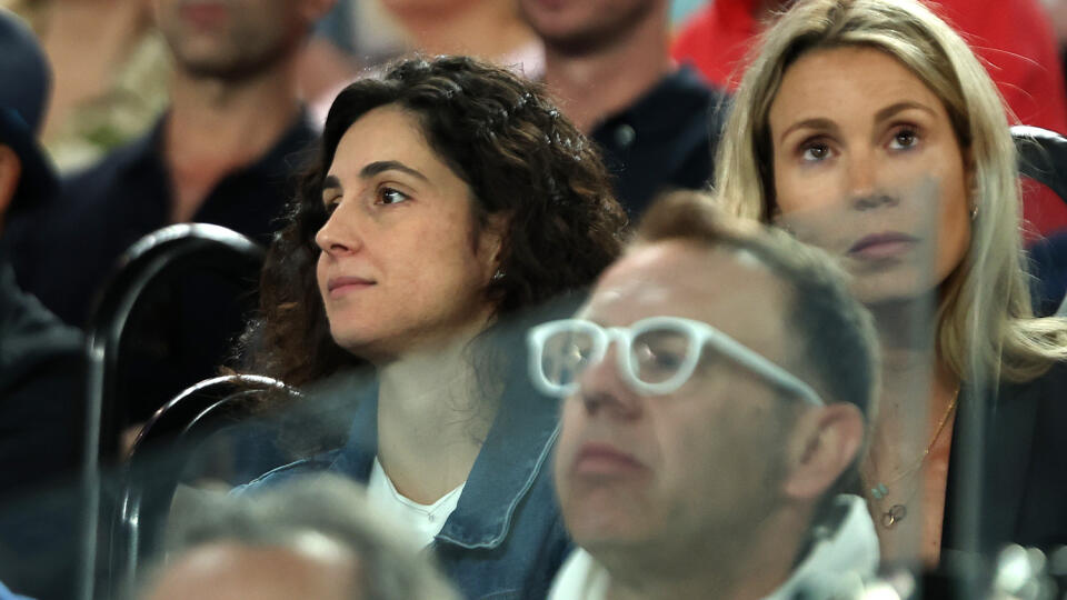Mnaželka Nadala Maria Francisca Perello sledovala Rafov celý zápas a prežívala zmiešané emócie.
