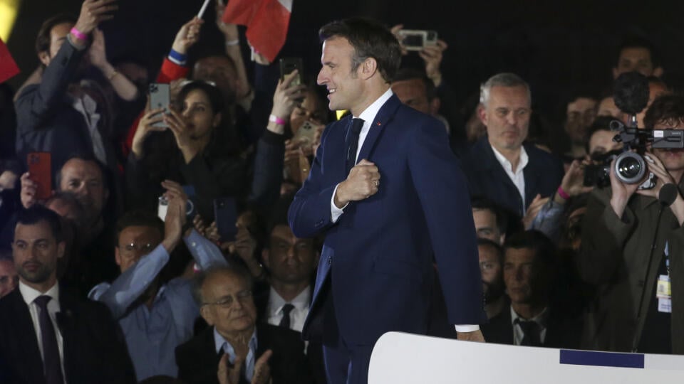 Election Night With Emmanuel Macron's Supporters During France's 2022 Presidential Race Results