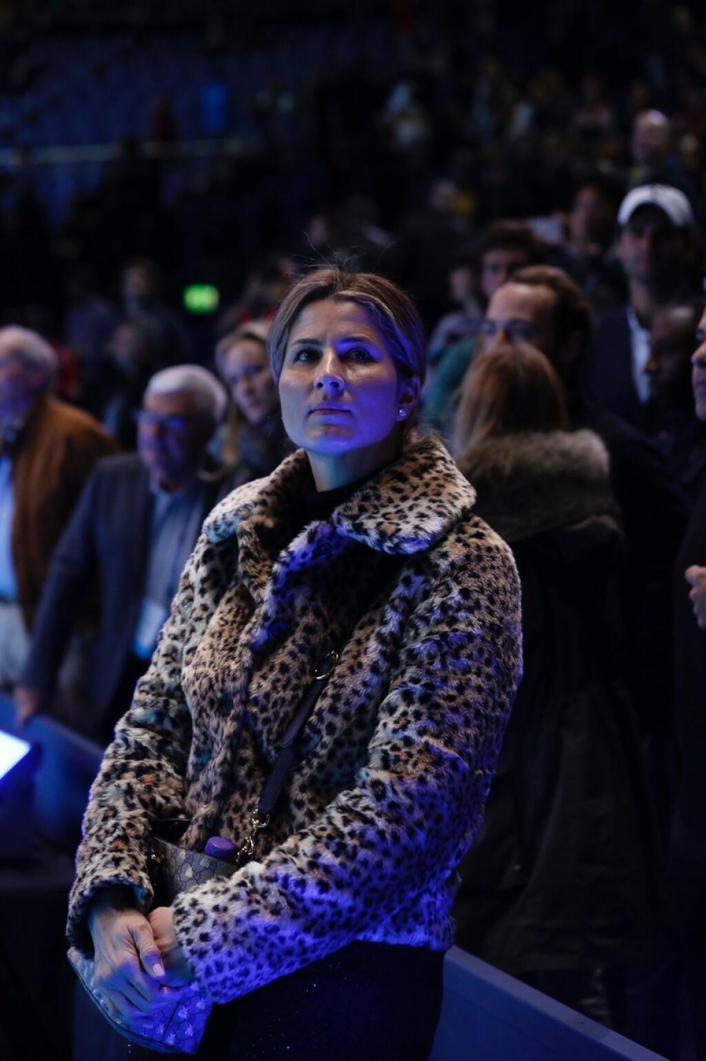 Na semifinále Turnaja majstrov sa Mirka Federerová zmenila na tigra.