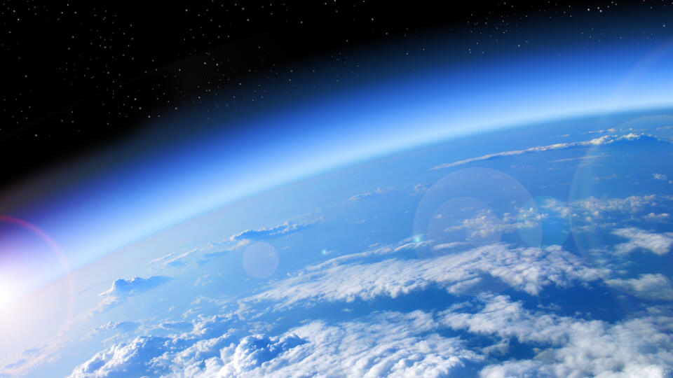 View,Of,The,Earth,From,Space,,Blue,Planet,And,Deep