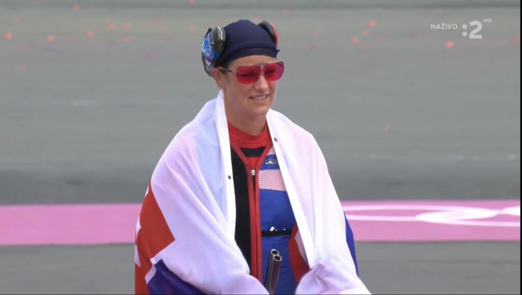 Pri fotení nechýbala ani slovenská vlajka.
