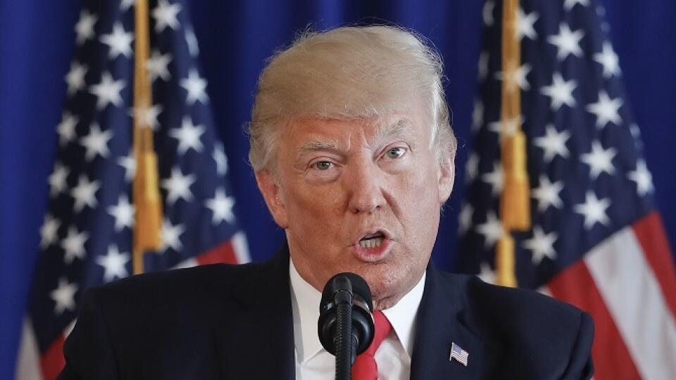 President Donald Trump speaks regarding the on going situation in Charlottesville, Va., Saturday, Aug. 12, 2017 at Trump National Golf Club in Bedminster, N.J. (AP Photo/Pablo Martinez Monsivais)