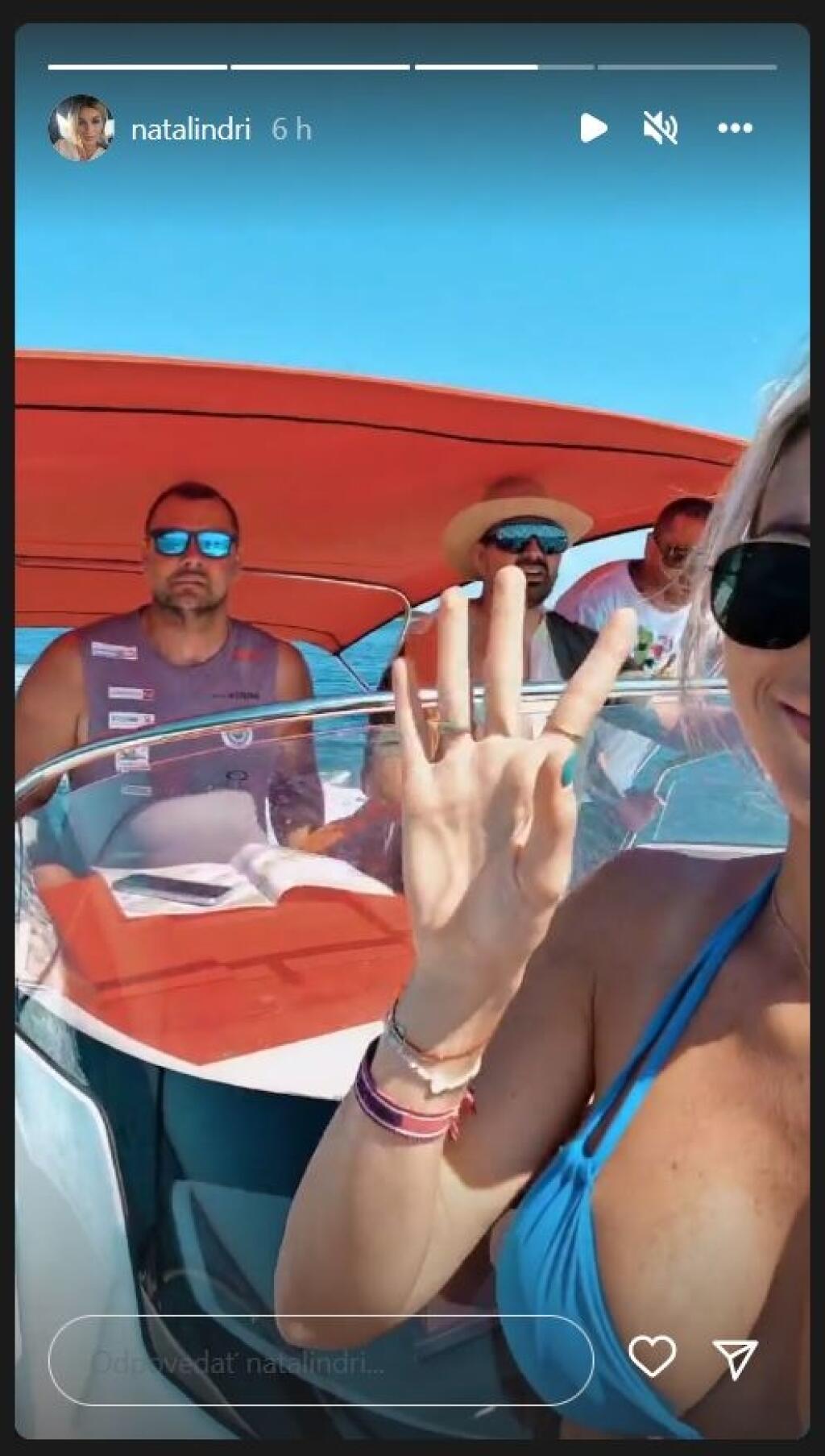 Véghovci si užívali dovolenku v Chorvátsku. Nemohla chýbať ani plavba loďou na mori.