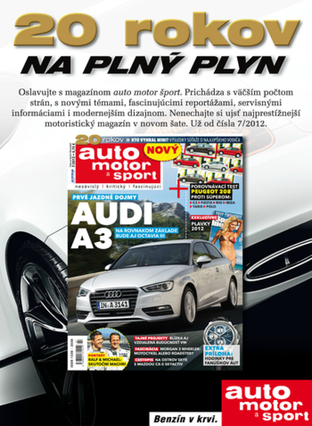 Mesačník Auto motor a šport prešiel relaunchom