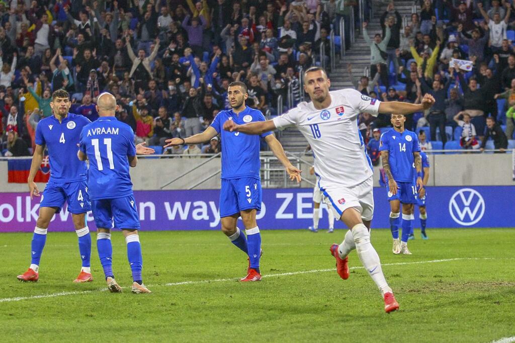 Radosť Ivana Schranza po góle na 1:0.