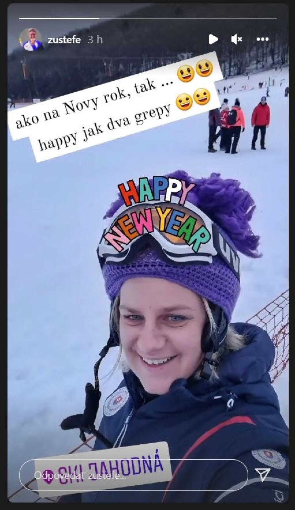 Zuzana Rehák-Štefečeková a jej novoročný pozdrav.
