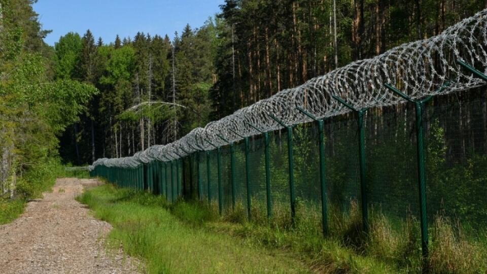 Plot na hraniciach medzi Lotyšskom a Bieloruskom