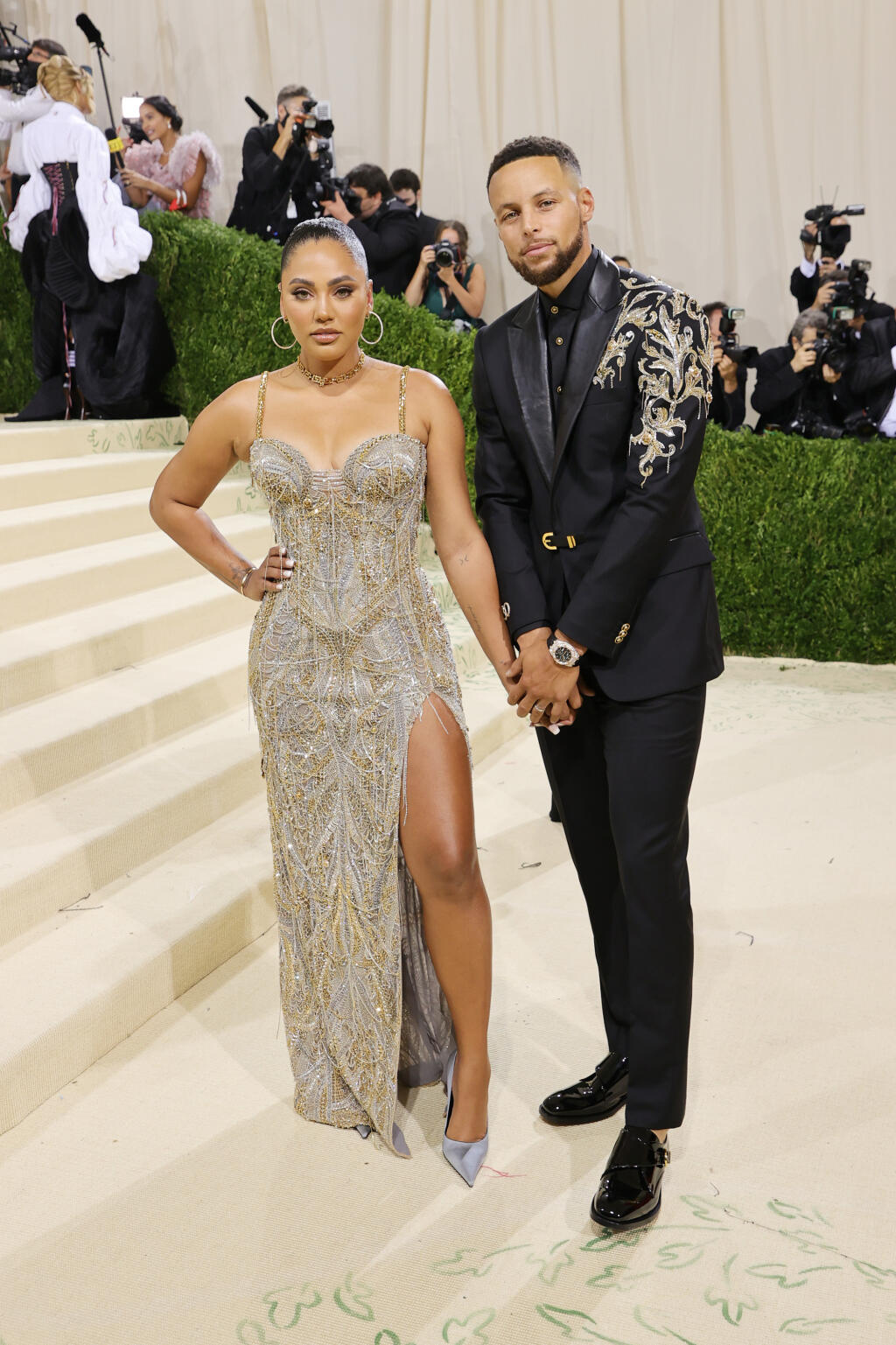 Basketbalista Stephen Curry s manželkkou prišli v skromnejších outfitoch.