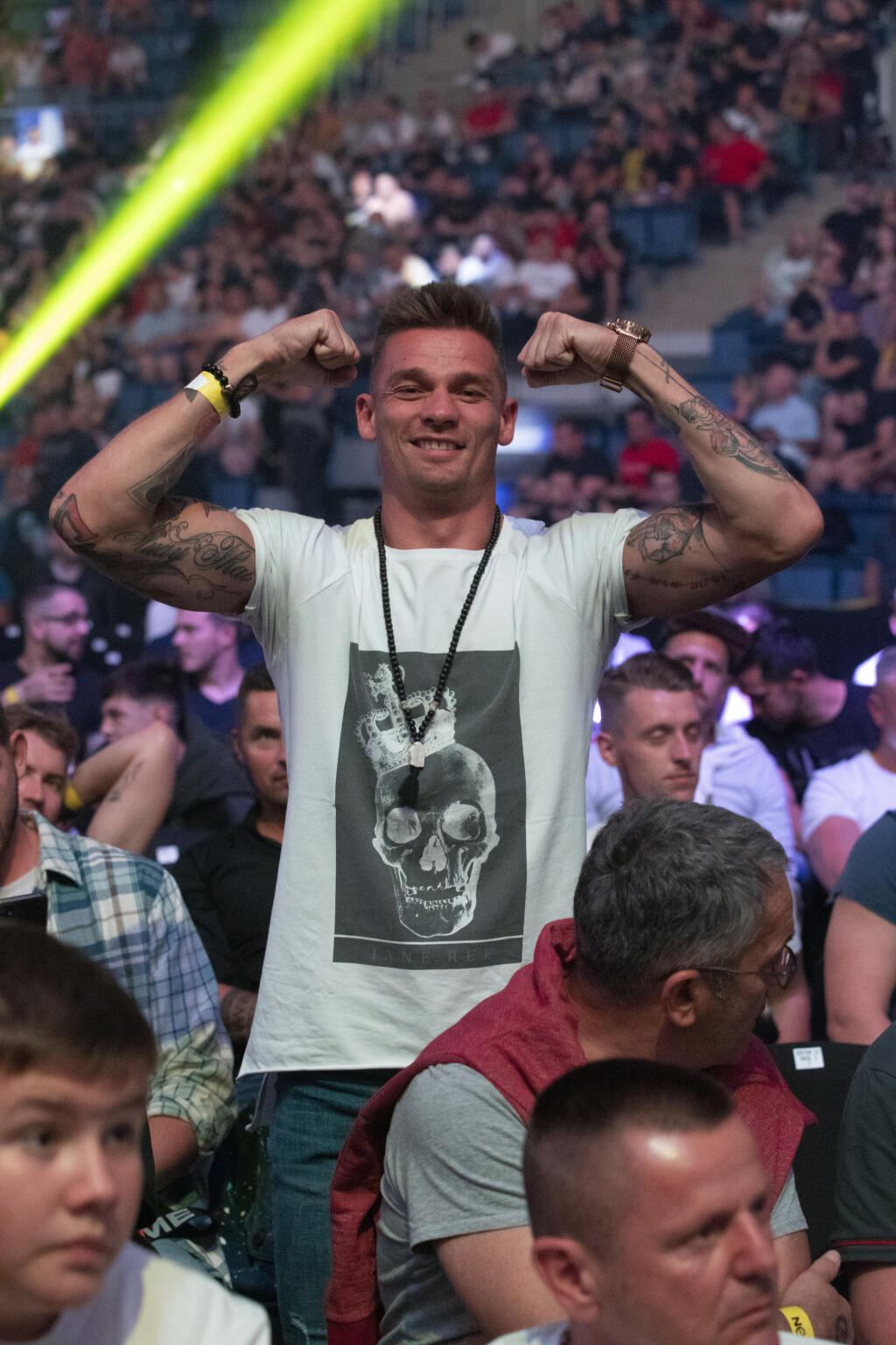 Najúspešnejší slovenský thajboxer Vlado Moravčík mal na podujatí výbornú náladu.