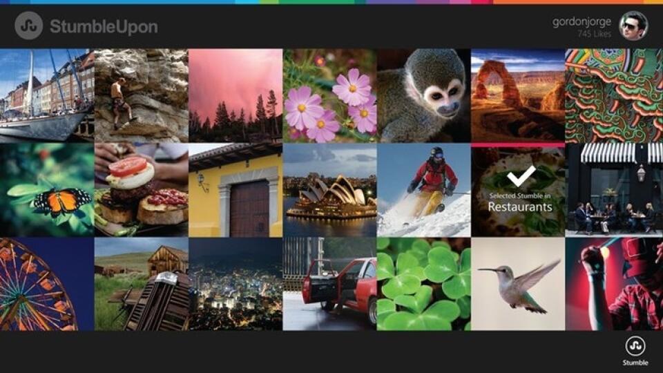 Aplikácia StumbleUpon zjednodušuje vyhľadávanie zaujímavých stránok na internete.