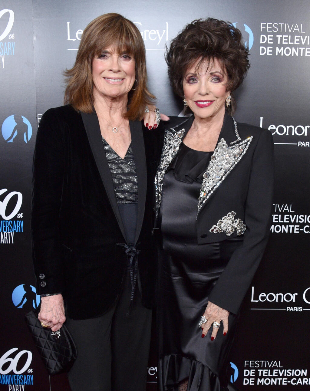 Linda Gray (vľavo) s Joan Collins