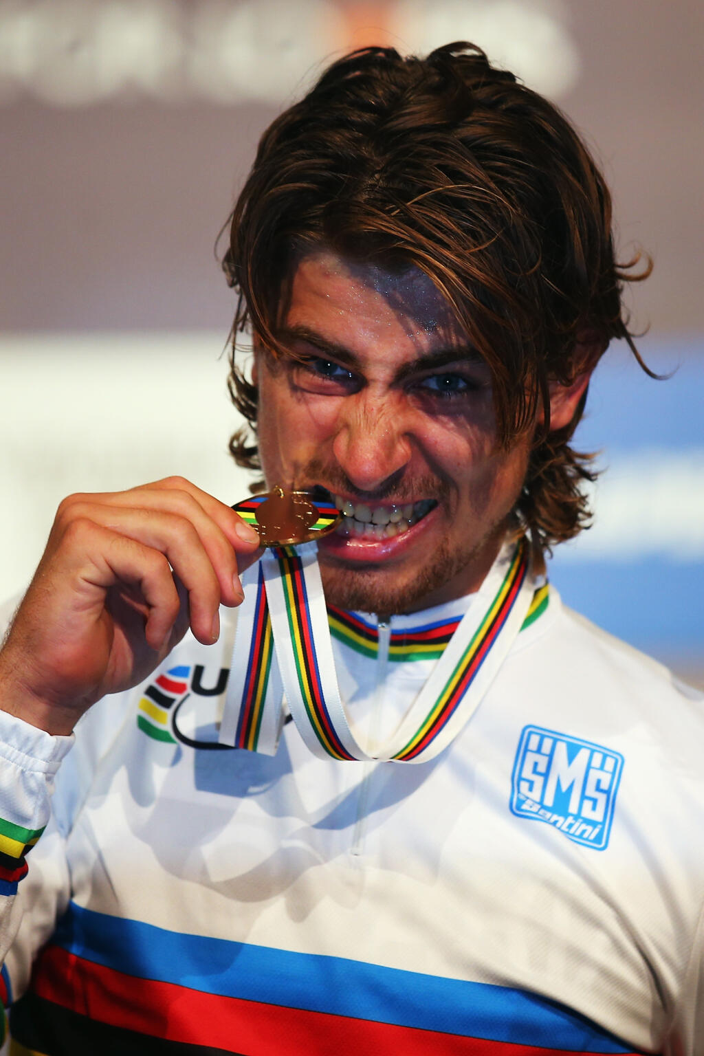 Peter Sagan po zisku titulu v roku 2015 v Richmonde.