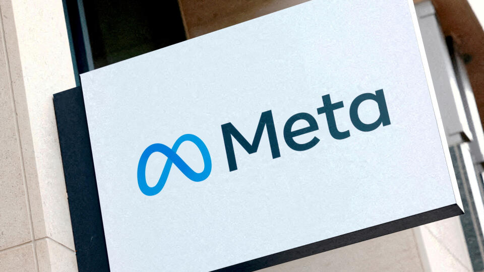 Logo obchodnej skupiny Meta Platforms.