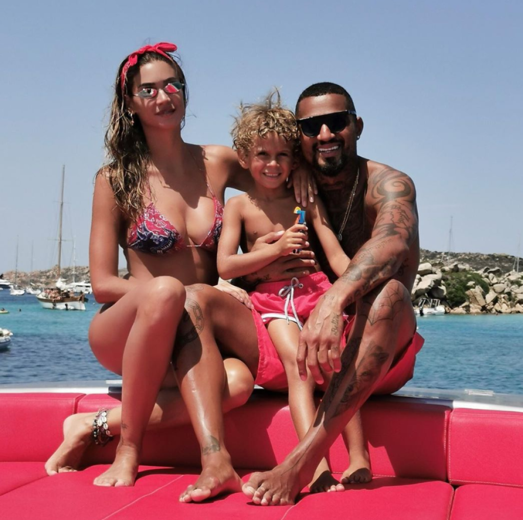 Kevin-Prince Boateng bol 10 rokov ženatý s modelkou Melissou Sattou.