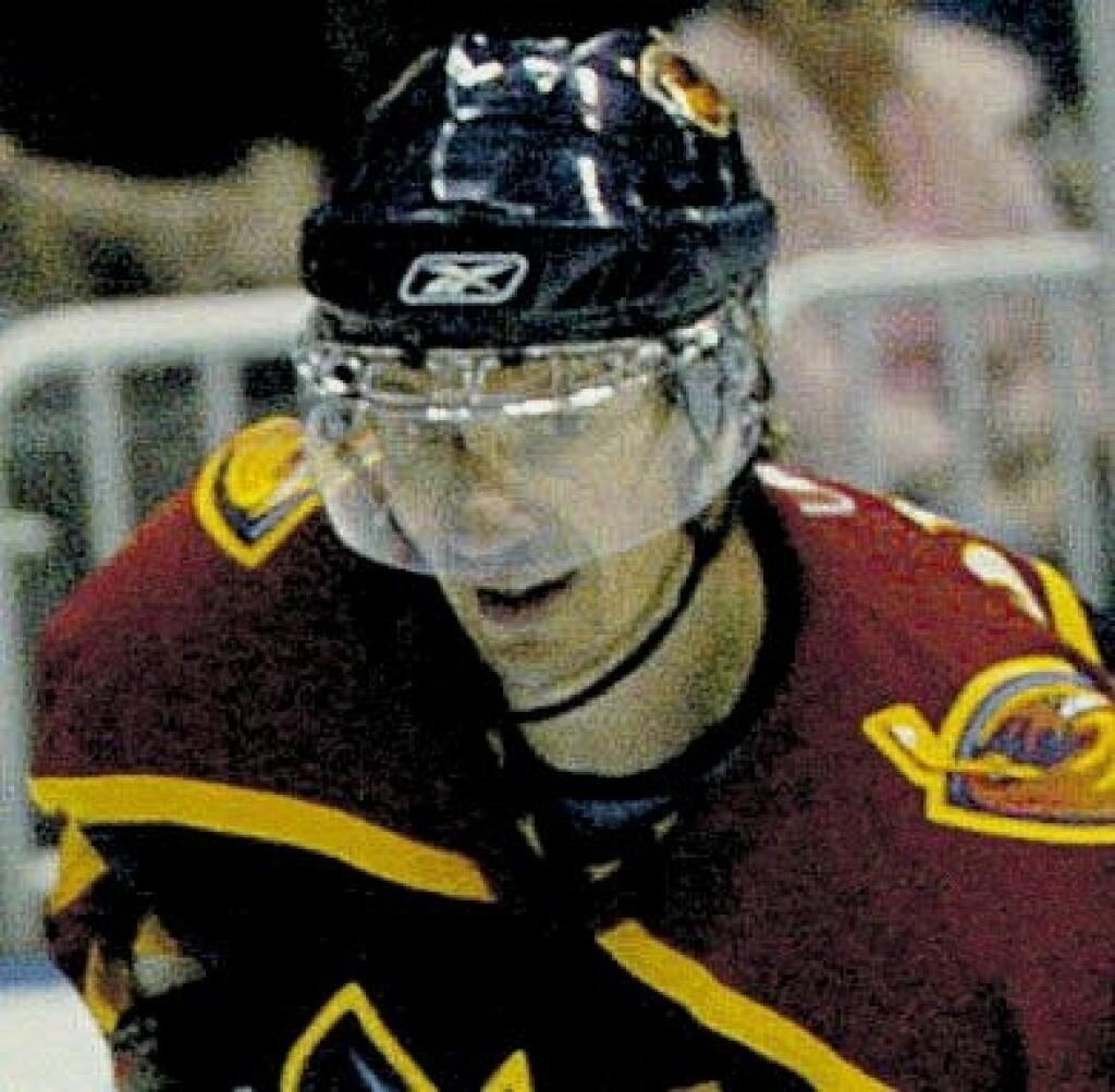 Peter Bondra v drese Atlanty Thrashers.