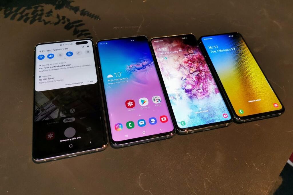 Kompletná rodina od Galaxy S10 5G až po S10e