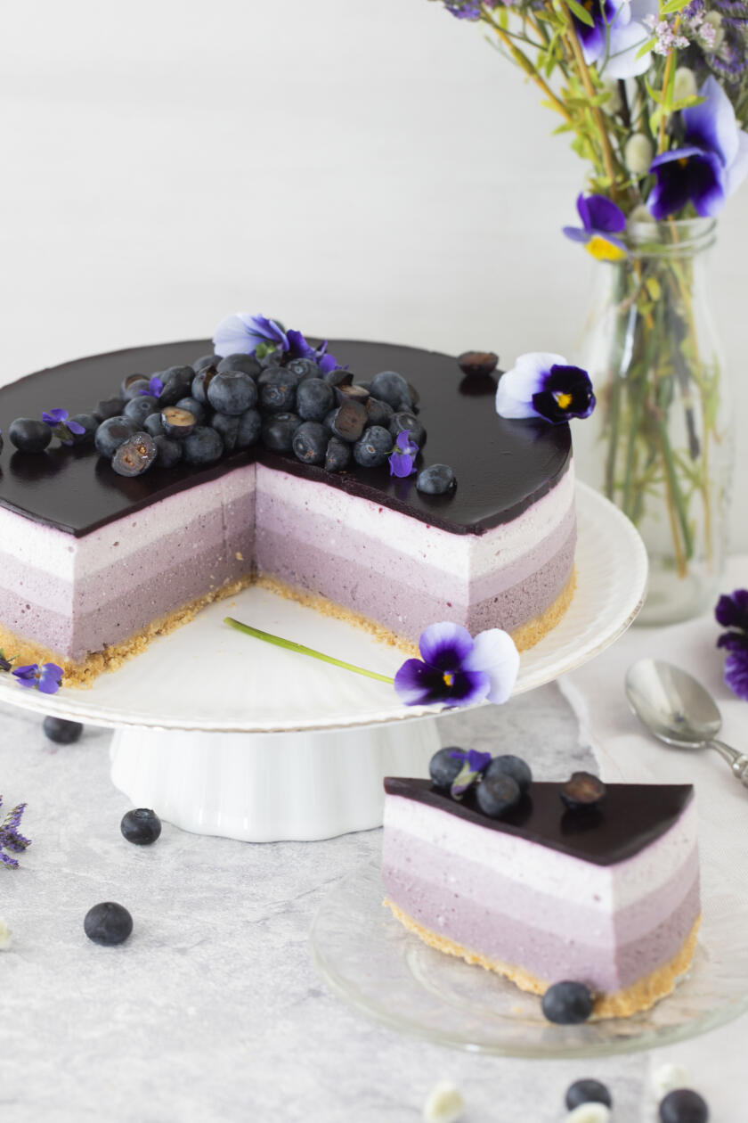 Čučoriedková torta.