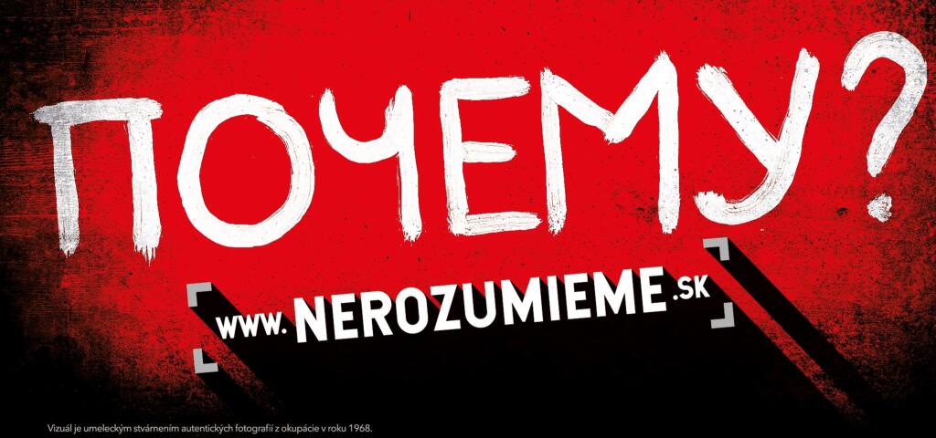 Vizuál z kampane Nerozumieme