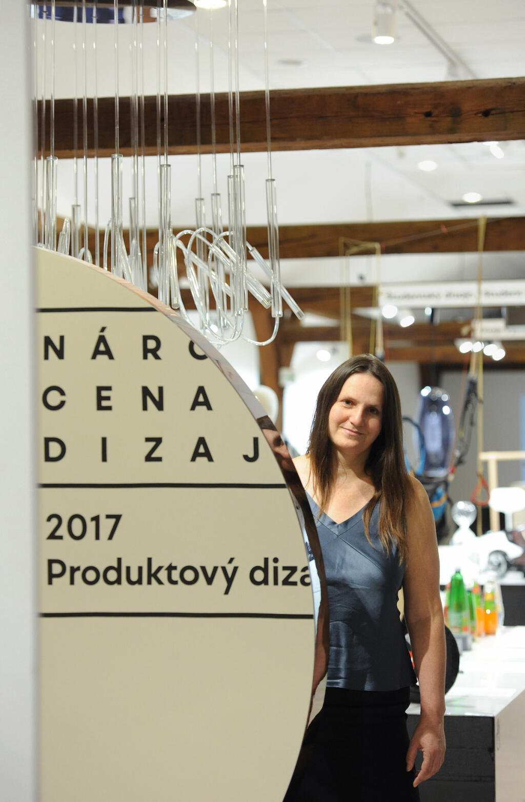 Mária Rišková na výstave finalistov NCD 2017.
