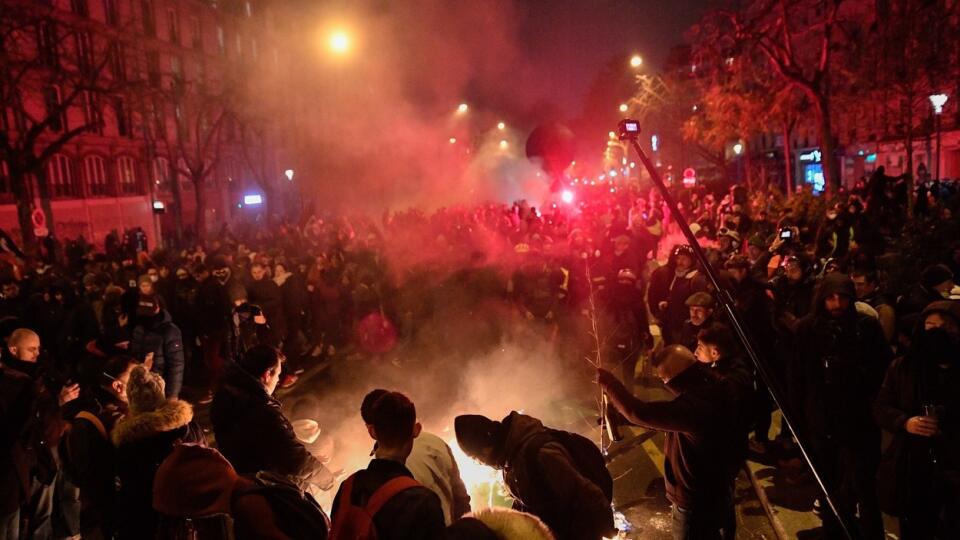 Protesty v Paríži