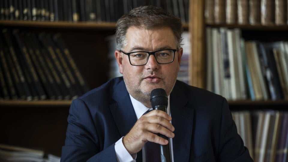 Na snímke generálny riaditeľ Slovenského národného múzea (SNM) Branislav Panis počas tlačovej konferencie SNM a Pamiatkového úradu (PÚ) SR k slávnostnému odovzdávaniu výročných cien časopisu Pamiatky a múzeá za najvýznamnejšie aktivity z oblasti poznávania, ochrany a prezentácie nášho kultúrneho dedičstva v roku 2022 v Bratislave 27. septembra 2023. FOTO TASR - Jaroslav Novák