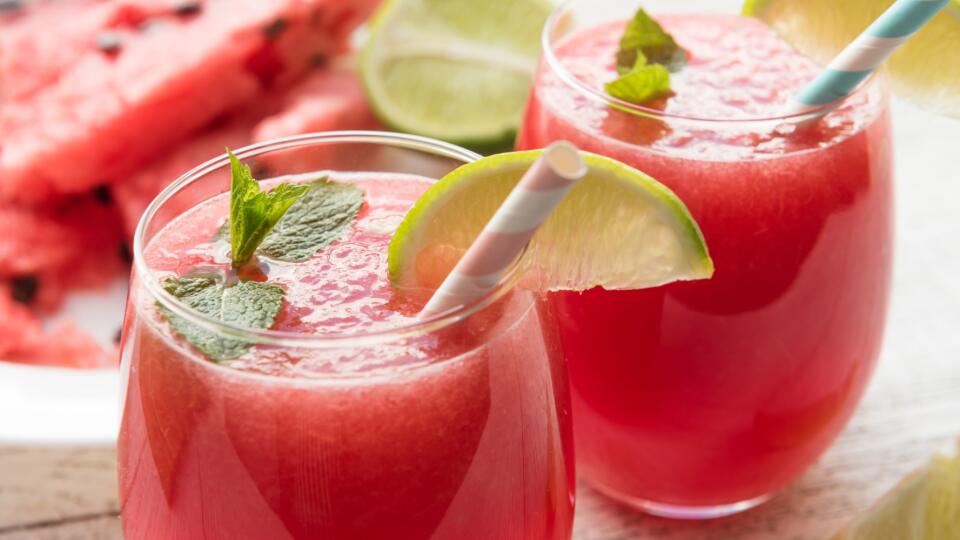 Melónové smoothie s pomarančovým džúsom