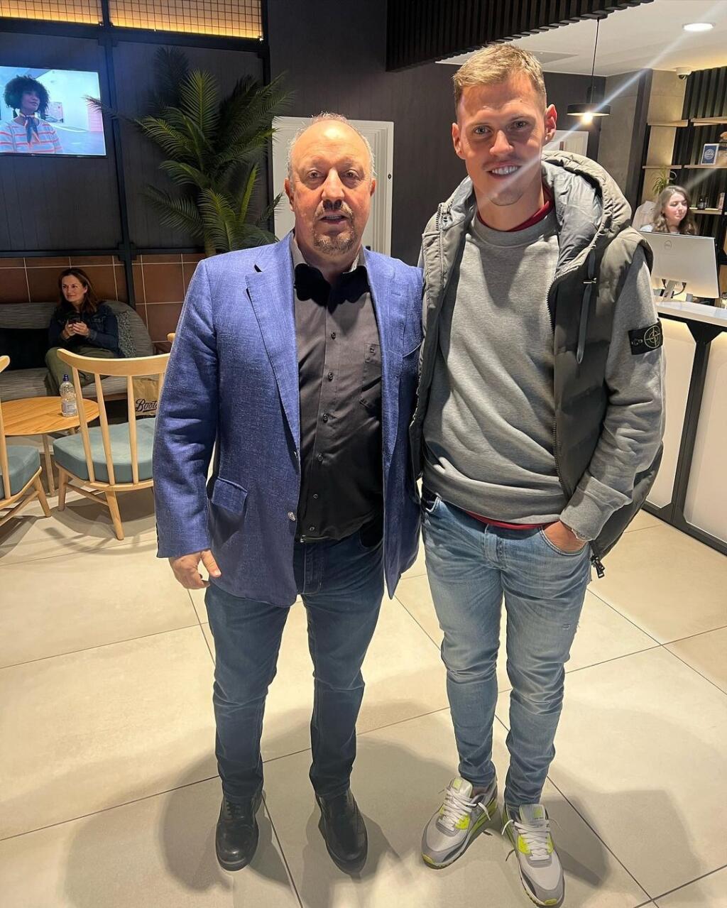 Martin sa stretol aj so svojim obľúbeným trénerom Rafom Benitézom