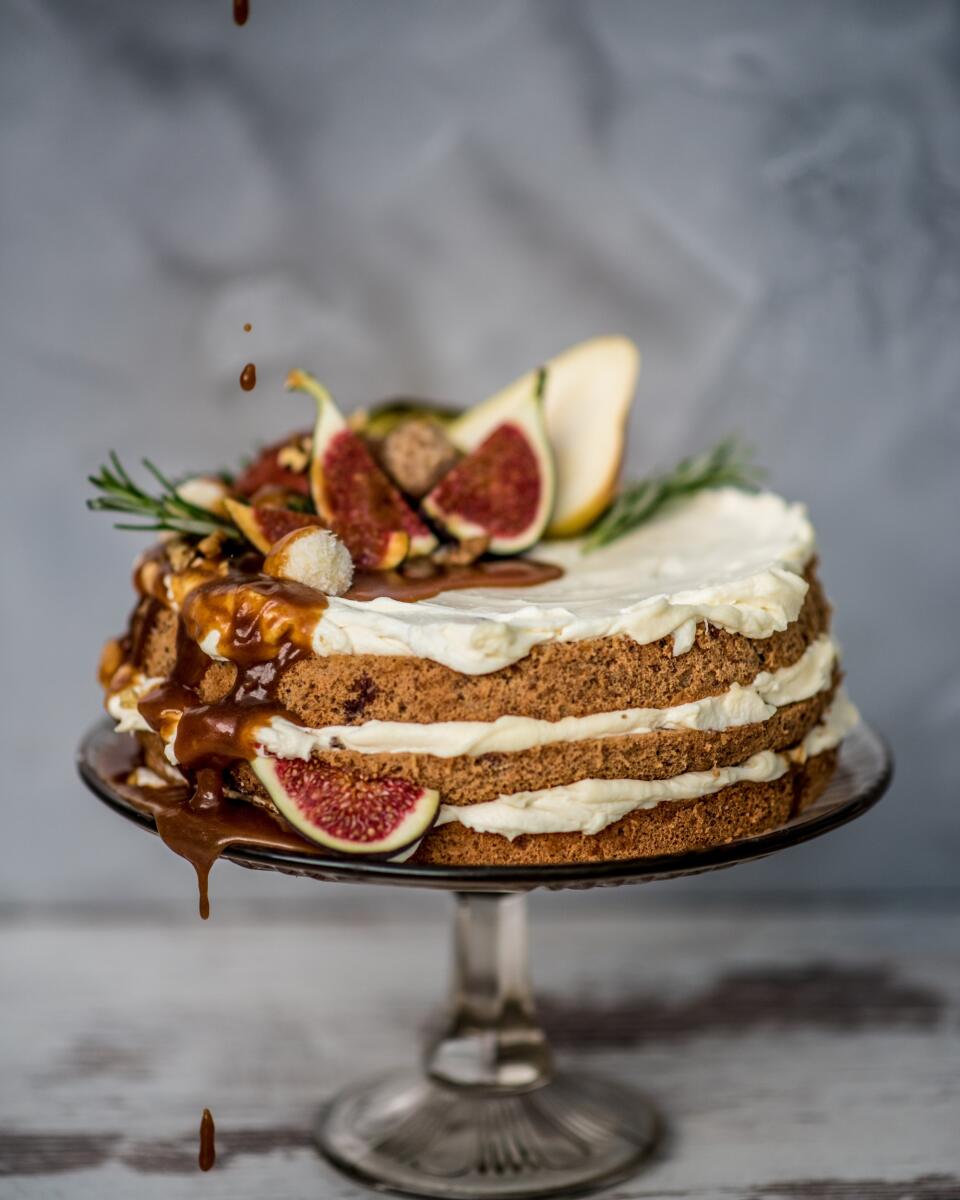 Torta s figami a mascarpone
