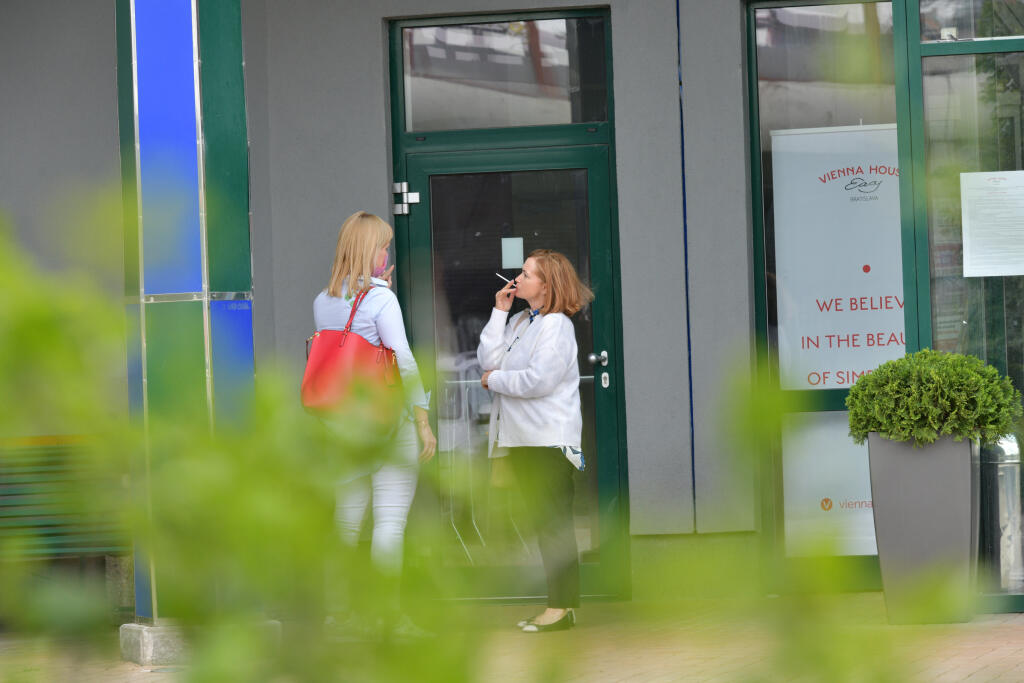 Herečka Jana Nagyová mala stretnutie v bratislavskom hoteli.