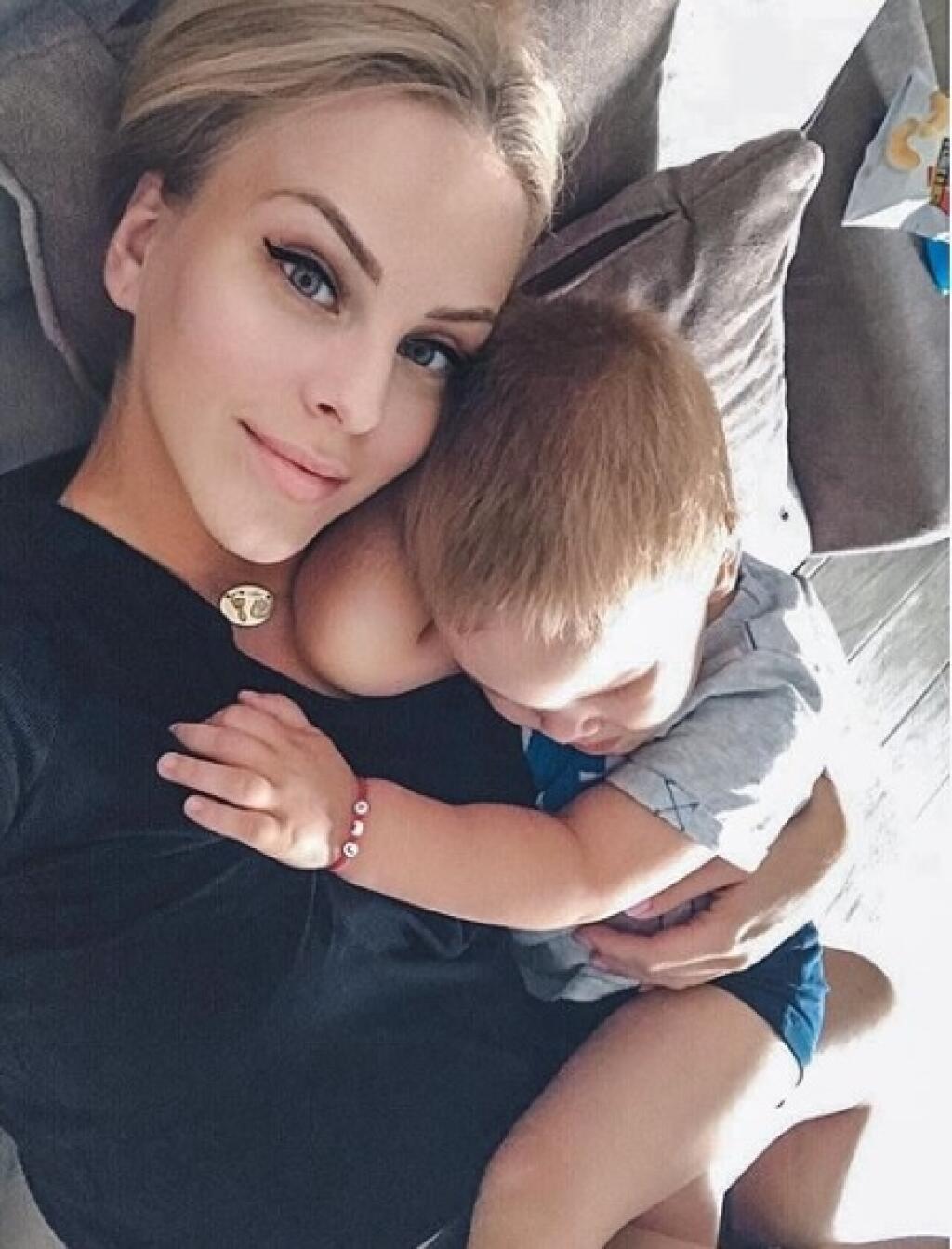 Barbora Balúchová s malým Alexandrom