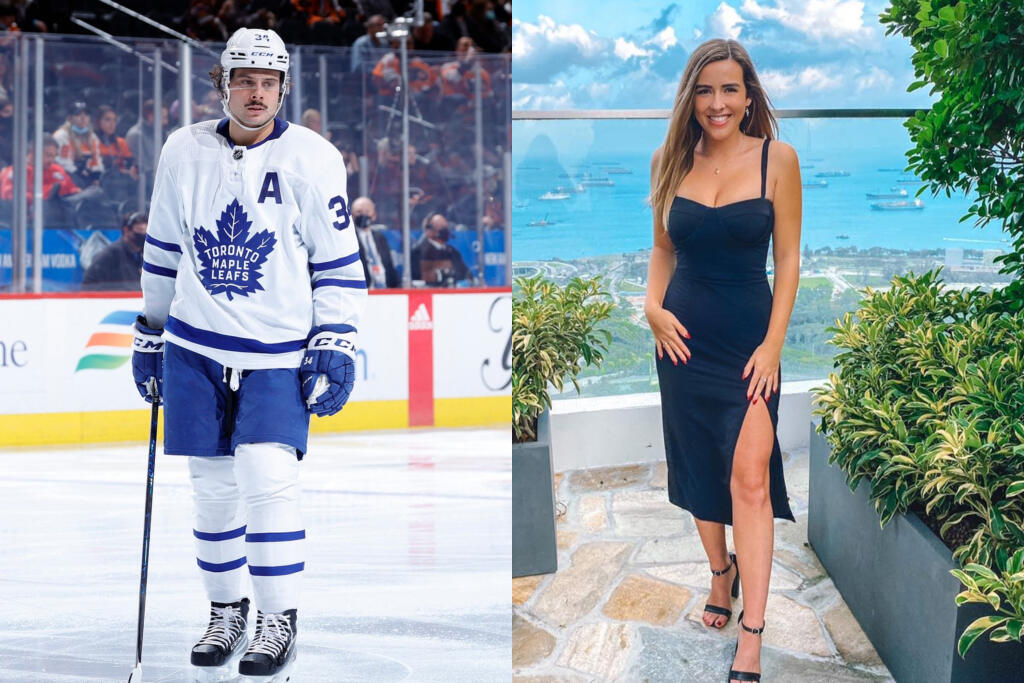 Auston Matthews randí s Emily Ruttledgeovou, pričom sa klebetí, že sú rozídení.