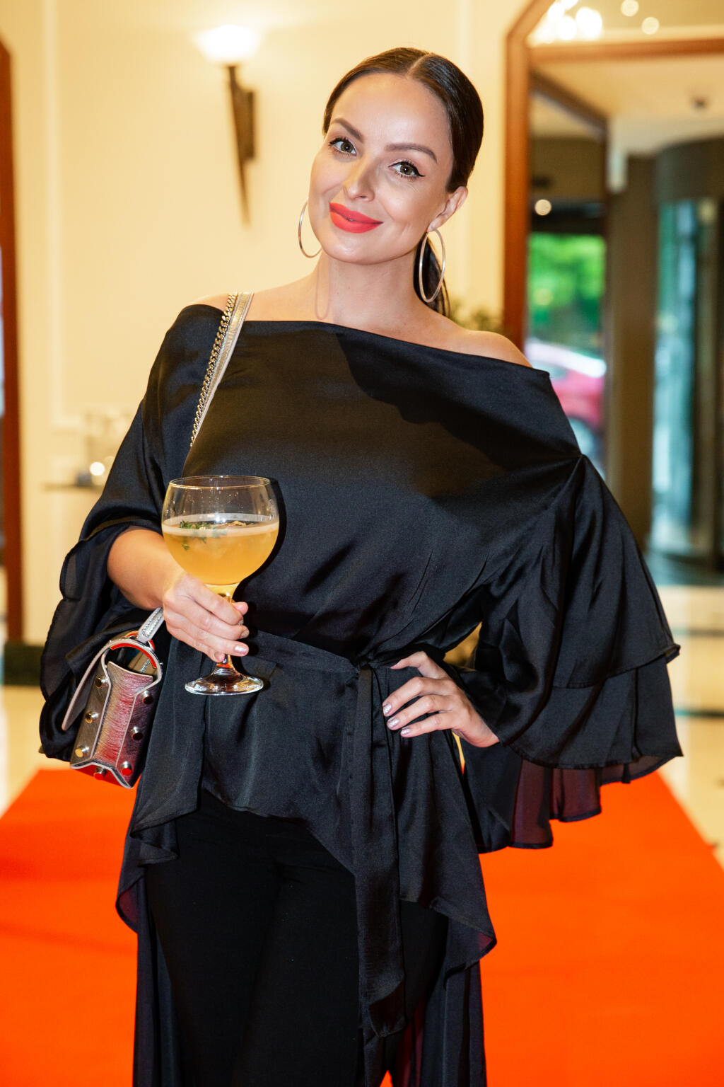 Krst novej značky alkoholu prichádzajúcej na slovenský trh v jednom z bratislavských hotelov. Na snímke Daniela Nízlová.