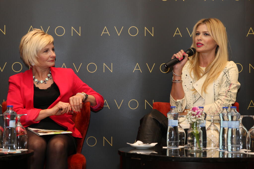 Daniela Peštová na TK Avon v hoteli Kempinski