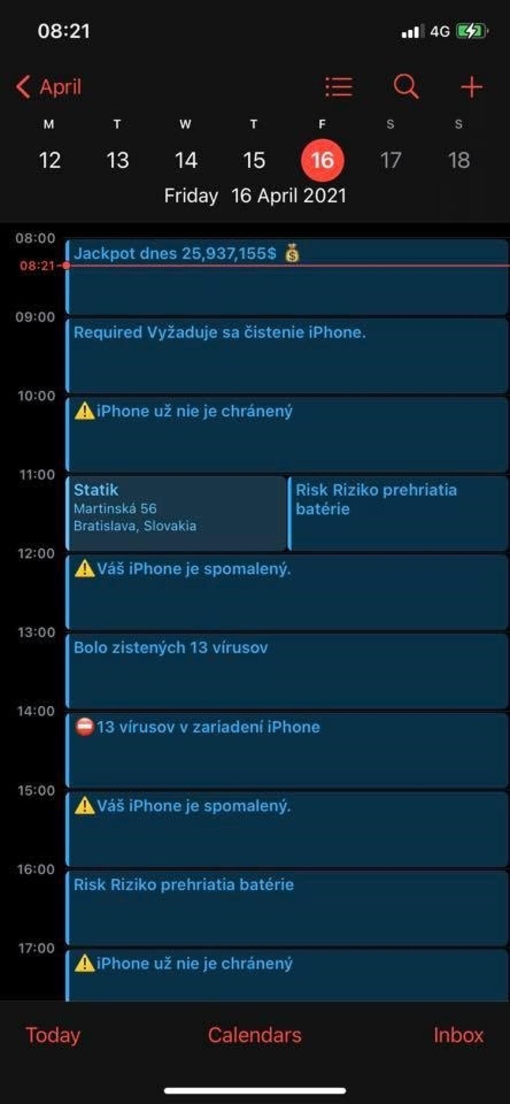 Malvér v zariadeniach Apple