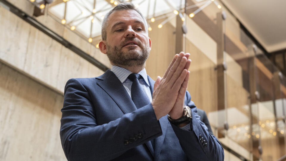 Na s nímke predseda vlády SR Peter Pellegrini počas zasadnutia 200. schôdze vlády SR 11. marca 2020 v Bratislave.
