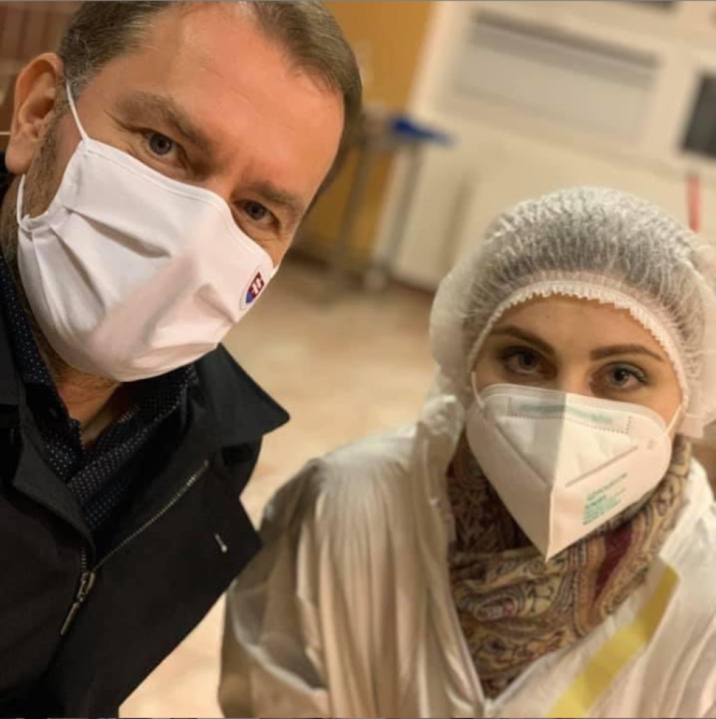 Dominika Stará a premiér Matovič.