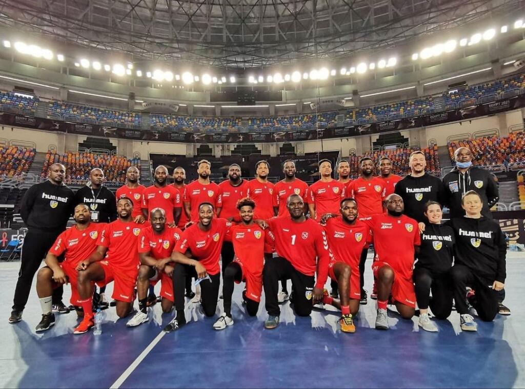 Mužstvo DR Kongo na šampionáte v Egypte.