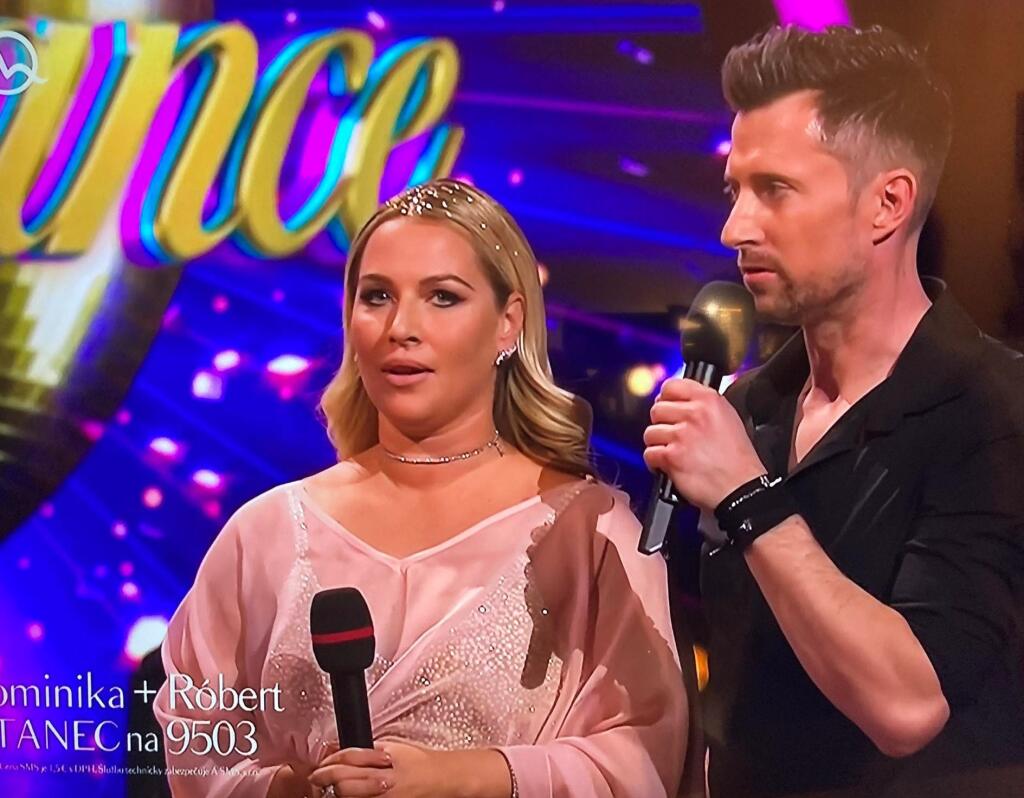 Tretie finálové kolo Let´s Dance. Dominika Cibulková po vystúpení rumby.