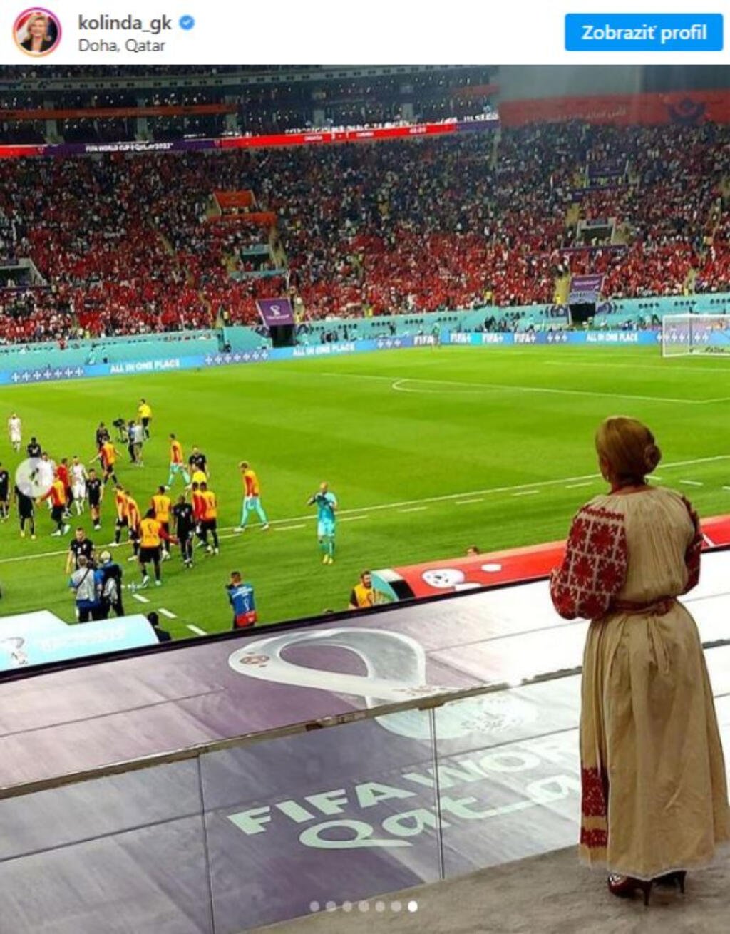 Bývalá prezidentka nechýbala na zápase Chorvátska proti Kanade. Sledovala ho z VIP lóže, no sľúbila, že na posledný zápas