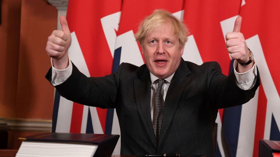 Boris Johnson podpis pobrexitová dohoda